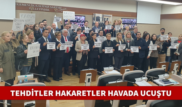 TEHDİTLER HAKARETLER HAVADA UCUŞTU